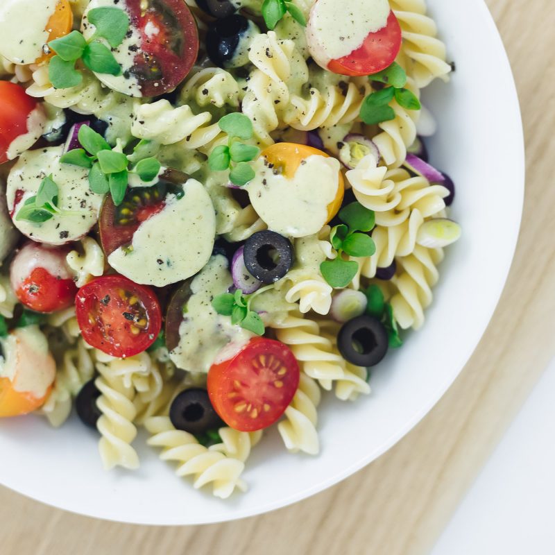 Italian Zucchini Pasta Salad | Free Vegan Meal Plans | Veahero