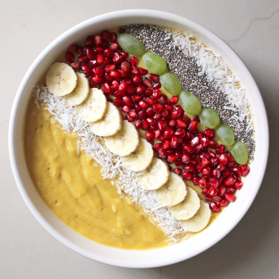 Mango Pomegranate Smoothie Bowl