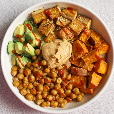 Roasted Tofu Buddha Bowl