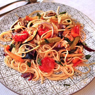 Roasted Vegetable Spaghetti