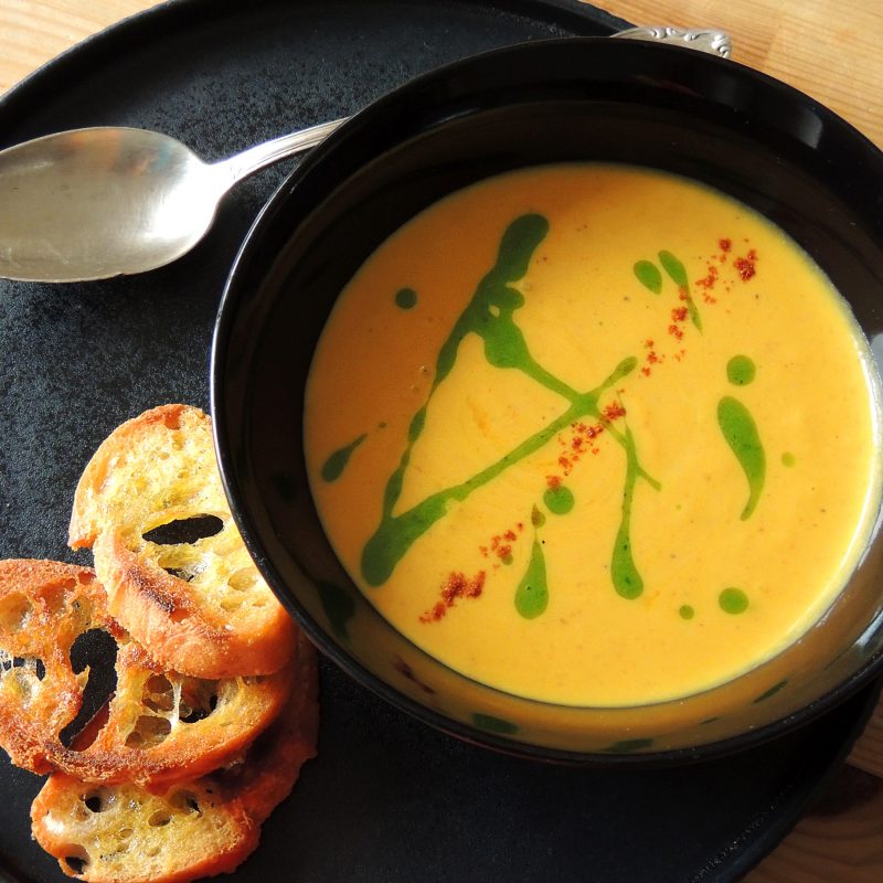 Roasted Hokkaido Pumpkin Soup Free Vegan Meal Planning Veahero